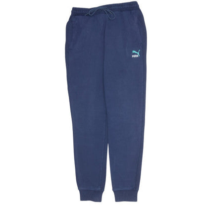 Puma Men's Blue Jogger Sweatpants M Regular Fit Cotton Blend