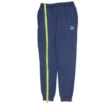 Puma Men's Blue Jogger Sweatpants M Regular Fit Cotton Blend