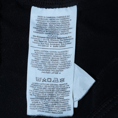 Mens UK Size S Nike Regular Fit Jogger Black Trousers