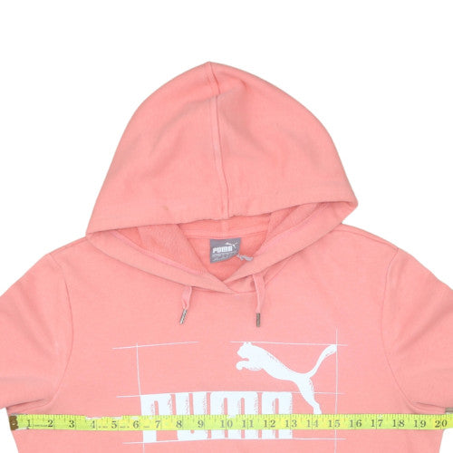 Womens UK Size 14 PUMA Pink Pullover Hoodie
