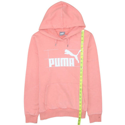 Womens UK Size 14 PUMA Pink Pullover Hoodie