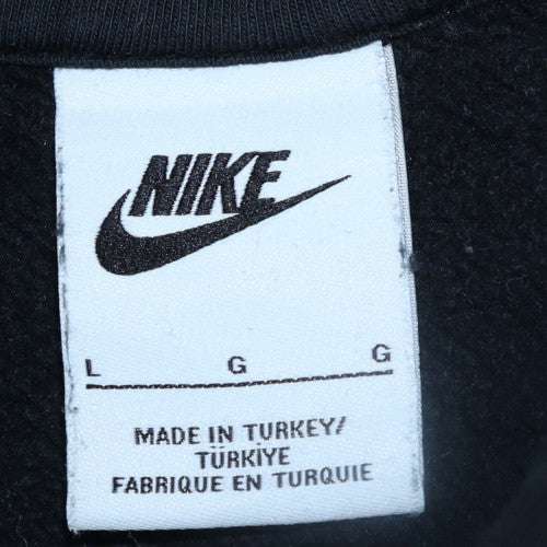 Mens UK Size L Nike Black Pullover Hoodie