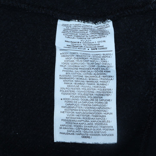 Mens UK Size L Nike Black Pullover Hoodie