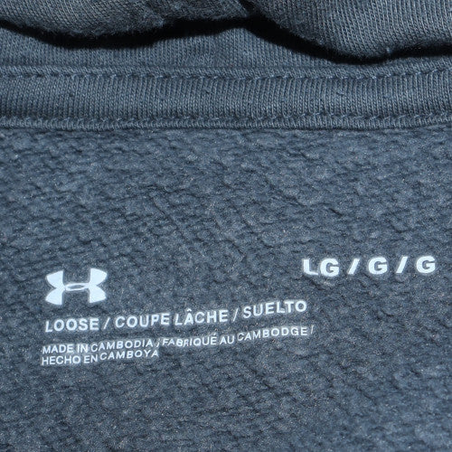 Mens UK Size L Under armour Blue Pullover Hoodie