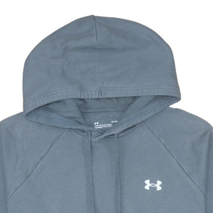 Mens UK Size L Under armour Blue Pullover Hoodie