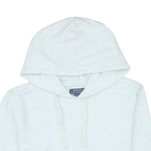 Mens UK Size L Polo Ralph Lauren White Pullover Hoodie