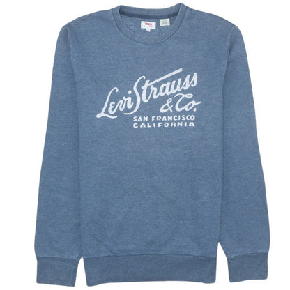 Mens UK Size M Levi's Blue Pullover Sweatshirt