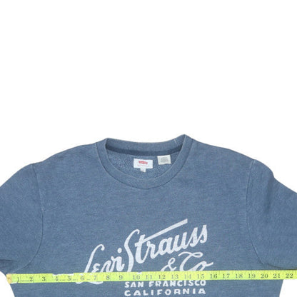 Mens UK Size M Levi's Blue Pullover Sweatshirt