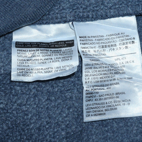 Mens UK Size M Levi's Blue Pullover Sweatshirt