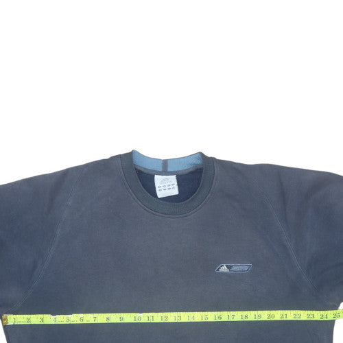 Mens UK Size M adidas Blue Pullover Sweatshirt