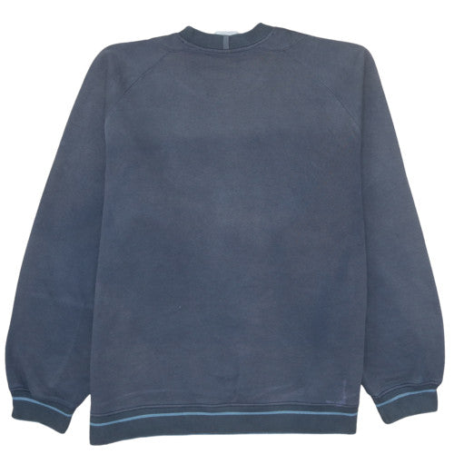 Mens UK Size M adidas Blue Pullover Sweatshirt