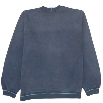 Mens UK Size M adidas Blue Pullover Sweatshirt