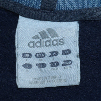 Mens UK Size M adidas Blue Pullover Sweatshirt