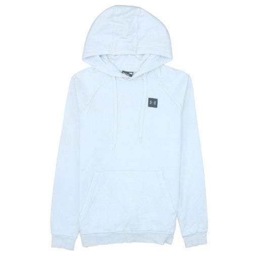 Mens UK Size S Under armour White Pullover Hoodie