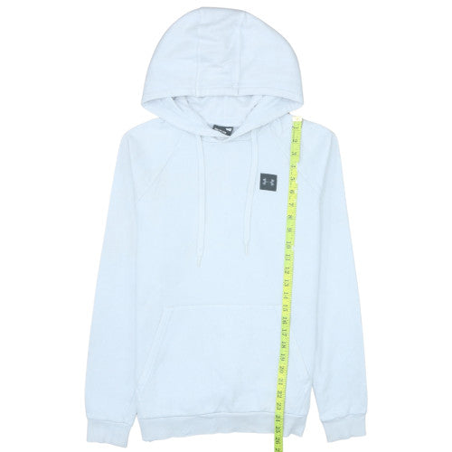 Mens UK Size S Under armour White Pullover Hoodie