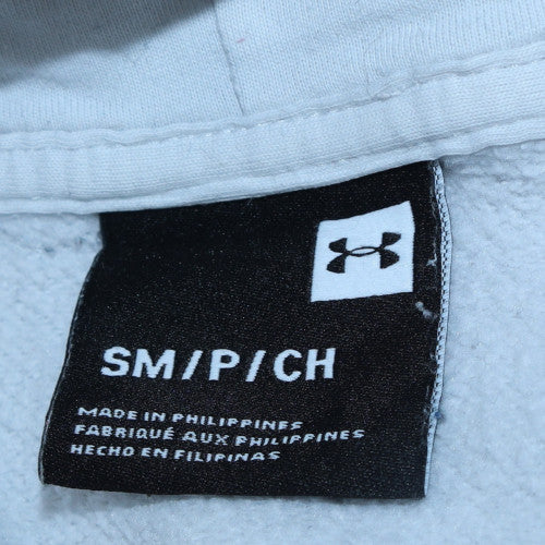 Mens UK Size S Under armour White Pullover Hoodie