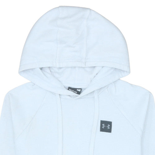 Mens UK Size S Under armour White Pullover Hoodie