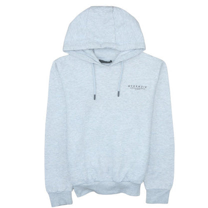 Mens UK Size M McKenzie Grey Pullover Hoodie