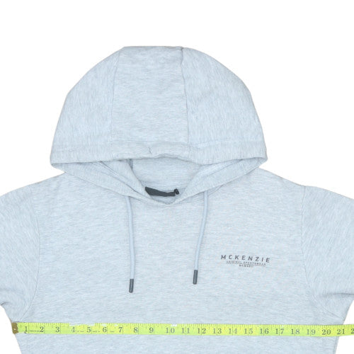 Mens UK Size M McKenzie Grey Pullover Hoodie