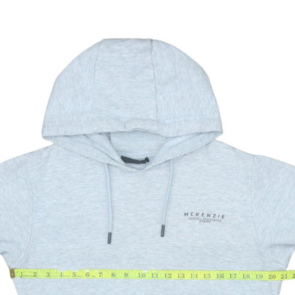 Mens UK Size M McKenzie Grey Pullover Hoodie