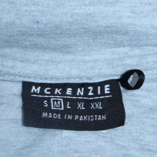 Mens UK Size M McKenzie Grey Pullover Hoodie
