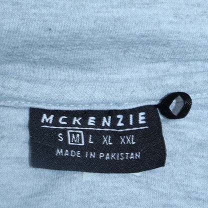 Mens UK Size M McKenzie Grey Pullover Hoodie