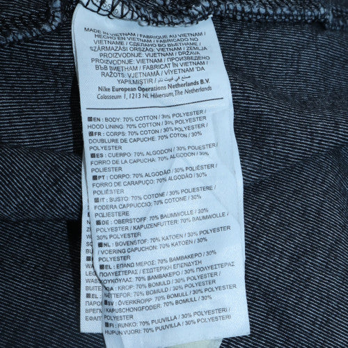 Mens UK Size M Nike Grey Full Zip Hoodie
