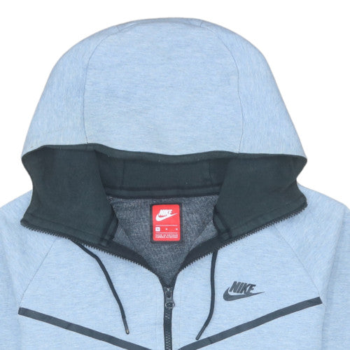 Mens UK Size M Nike Grey Full Zip Hoodie
