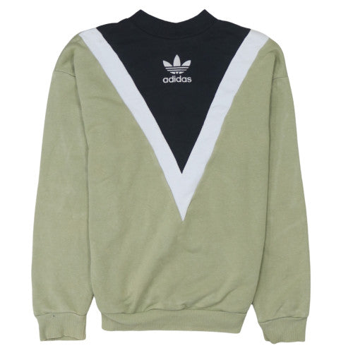 Womens UK Size S adidas Green Pullover Sweatshirt