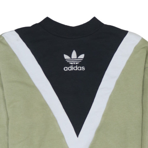 Womens UK Size S adidas Green Pullover Sweatshirt
