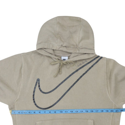 Mens UK Size S Nike Beige Pullover Hoodie