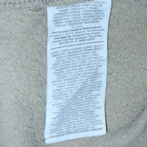 Mens UK Size S Nike Beige Pullover Hoodie