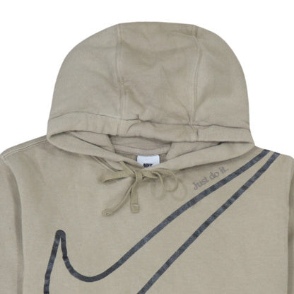 Mens UK Size S Nike Beige Pullover Hoodie