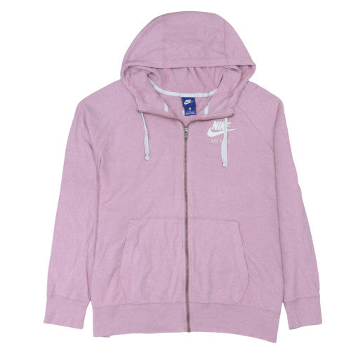 Womens UK Size M Nike Pink Full Zip Hoodie