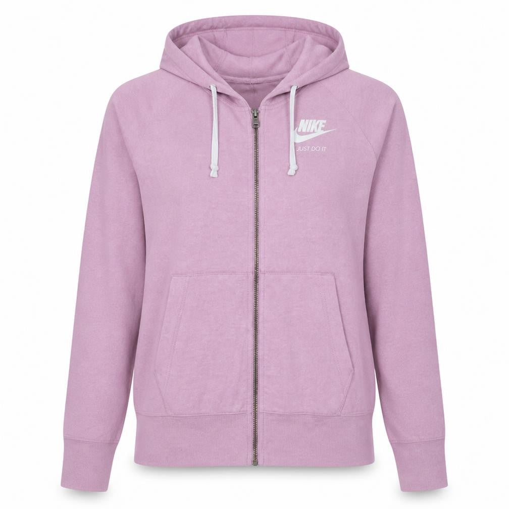 Womens UK Size M Nike Pink Full Zip Hoodie