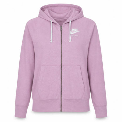 Womens UK Size M Nike Pink Full Zip Hoodie