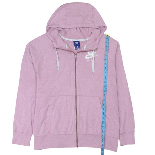 Womens UK Size M Nike Pink Full Zip Hoodie