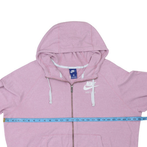 Womens UK Size M Nike Pink Full Zip Hoodie
