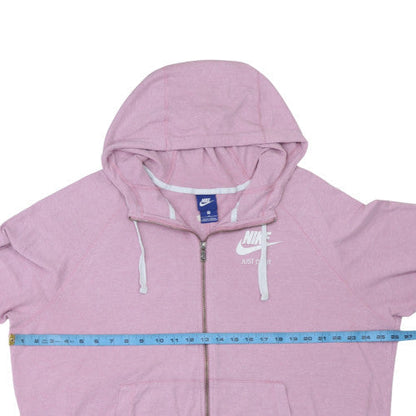 Womens UK Size M Nike Pink Full Zip Hoodie