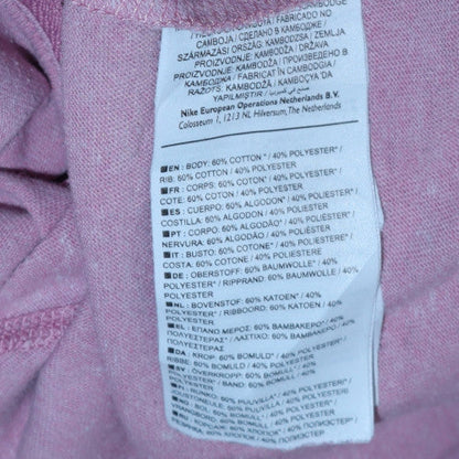 Womens UK Size M Nike Pink Full Zip Hoodie