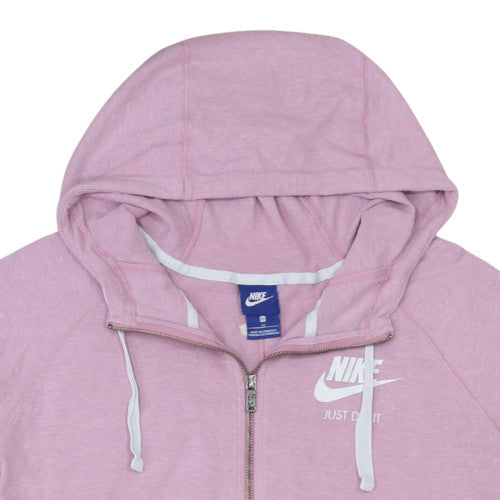 Womens UK Size M Nike Pink Full Zip Hoodie