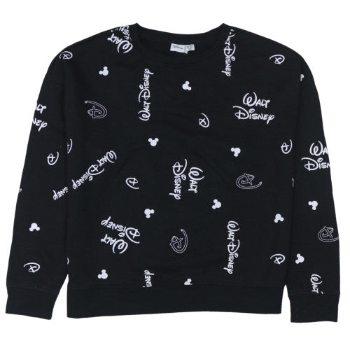 Womens UK Size L Disney Black Pullover Sweatshirt