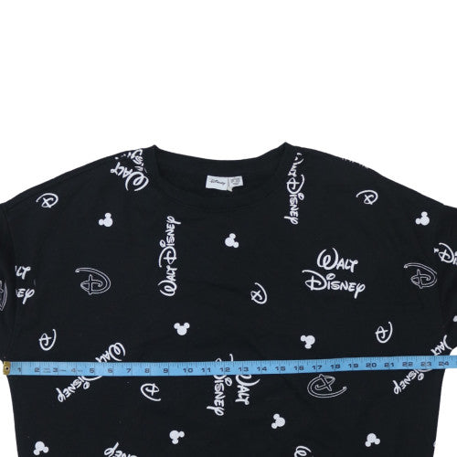 Womens UK Size L Disney Black Pullover Sweatshirt
