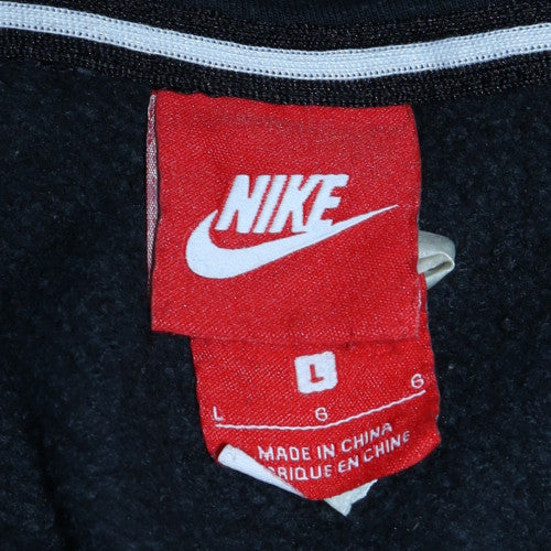 Mens UK Size L Nike Black Pullover Hoodie