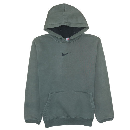 Mens UK Size L Nike Green Pullover Hoodie