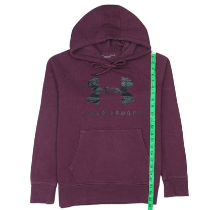 Mens UK Size S Under armour Purple Pullover Hoodie