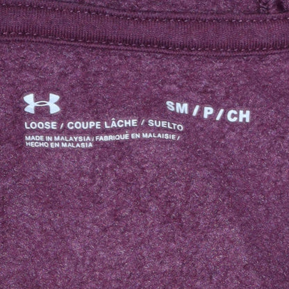 Mens UK Size S Under armour Purple Pullover Hoodie