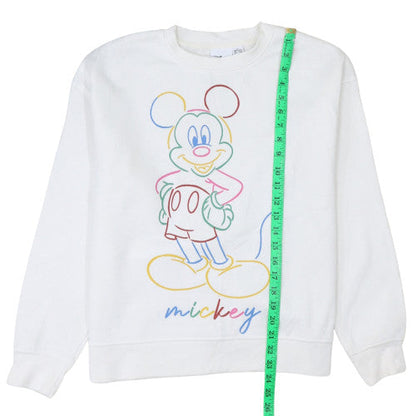 Womens UK Size S Disney White Pullover Sweatshirt