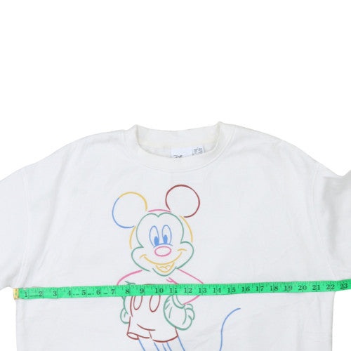 Womens UK Size S Disney White Pullover Sweatshirt