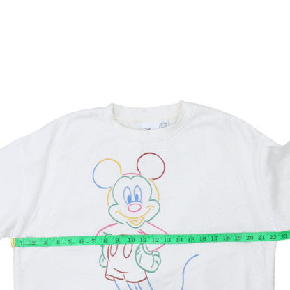 Womens UK Size S Disney White Pullover Sweatshirt